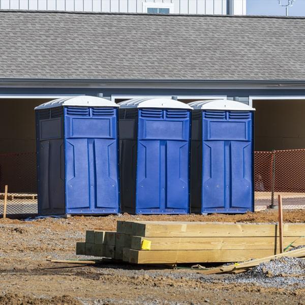 Heavy-duty construction site porta potty in Augusta, Maine